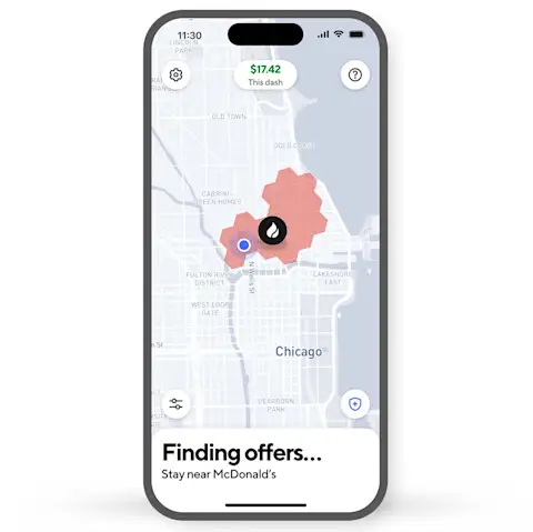 Dx DoorDash Hotspot App on Phone 
