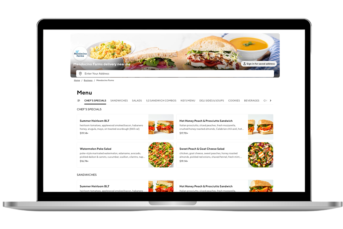 Mx Blog: Mendocino Farms-Online ordering 