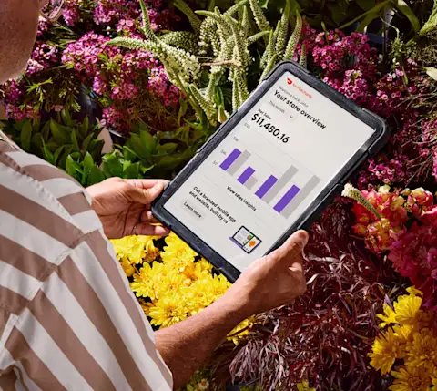 Mx Flower Blog - Merchant with tablet