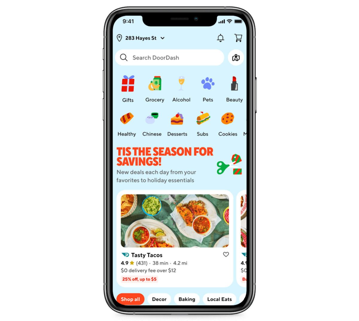 DoorDash Deck the Doorstep promo