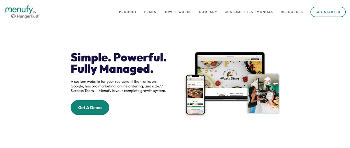 Menufy Homepage