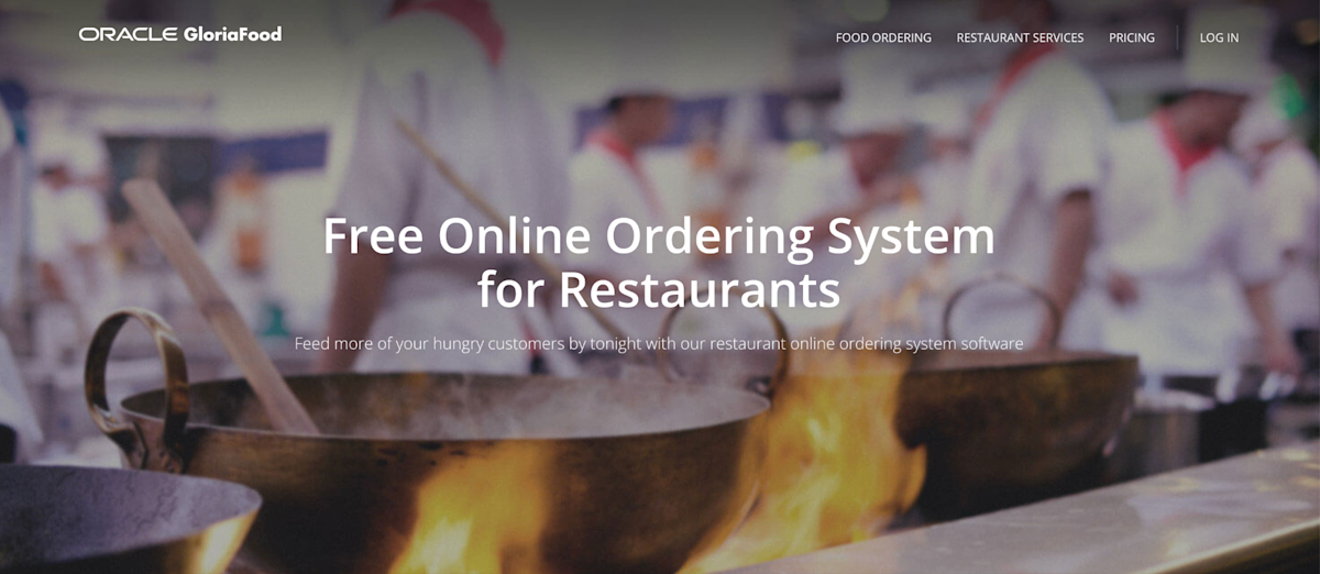 GloriaFood Homepage