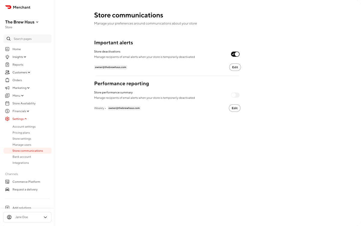 Mx - Portal - Store Communication