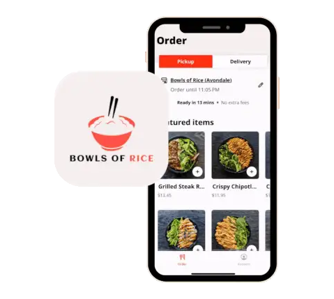 restaurant app bowls of rice