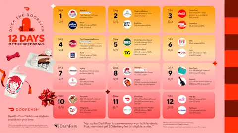 Deck The Doorstep: 12 Days of Deals Calendar