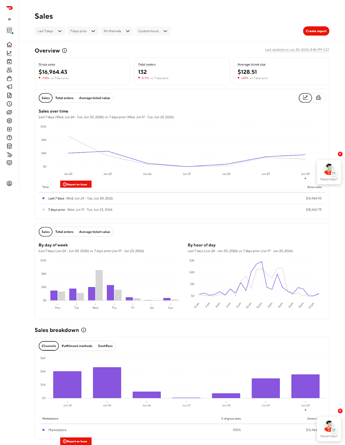 DoorDash Merchant Portal