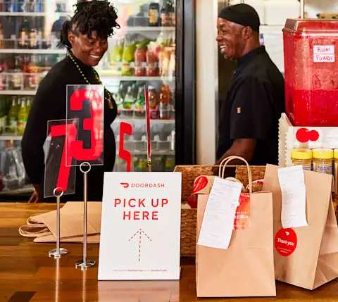 Front of house bags for pickup