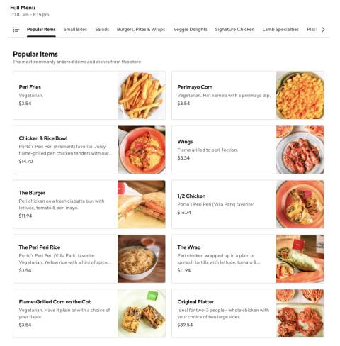 OUR MENU