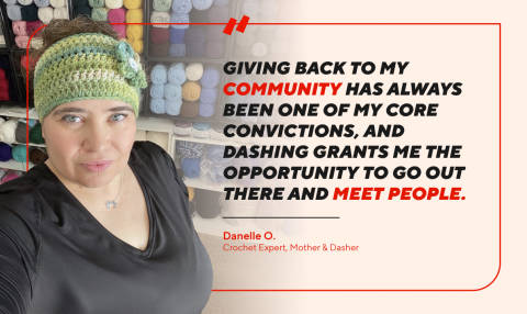 Dx Blog - I Dash So I Can Crochet: Meet Dasher Danelle O. - Giving back to community