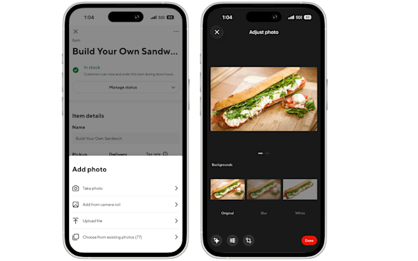Mx - Menu Management - Upload From Phone