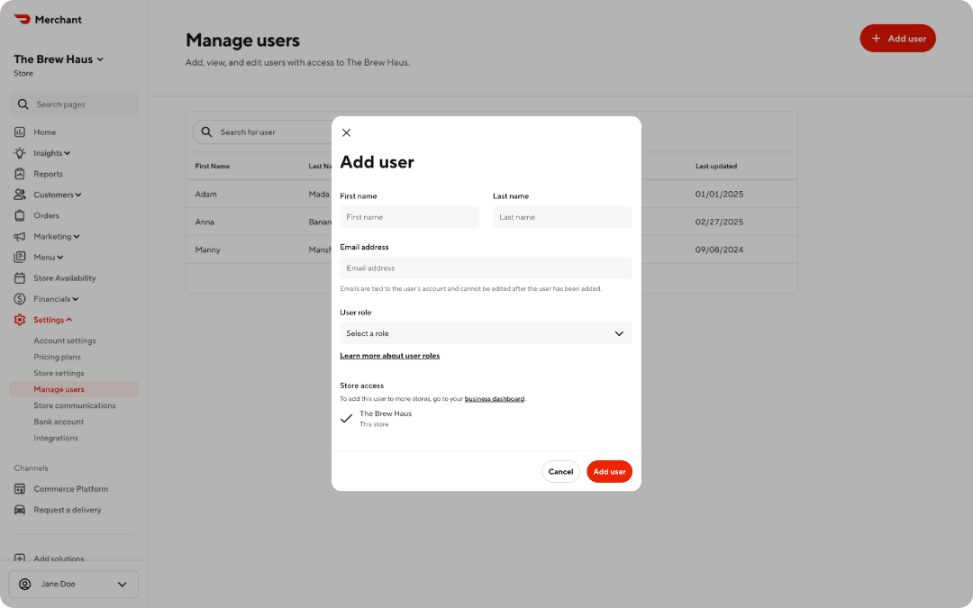 Mx - Logging In - Add User