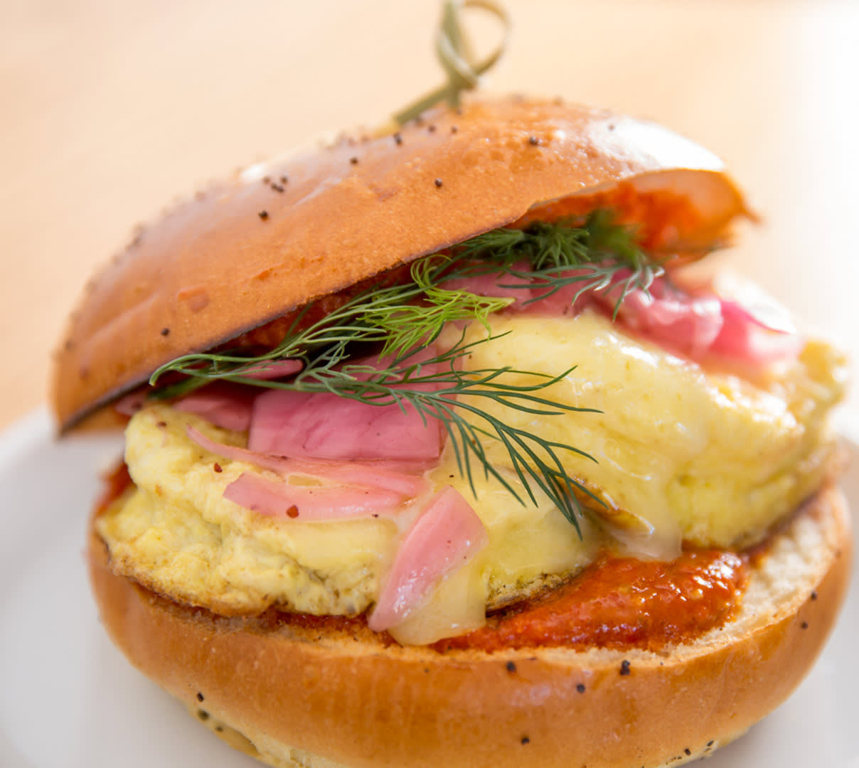 Try the NEW Smoky Honey Bacon Breakfast Sandwiches from Tim