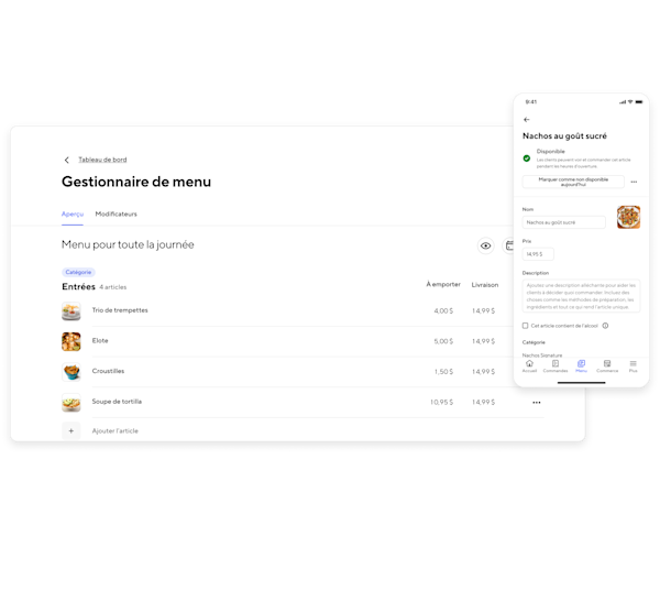 Mx Menu Management Hero FR