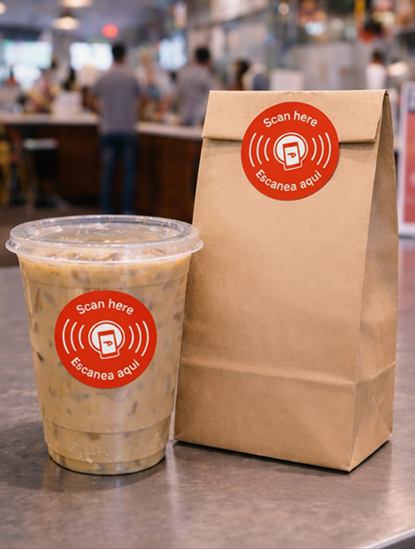 DoorDash Scan Stickers 
