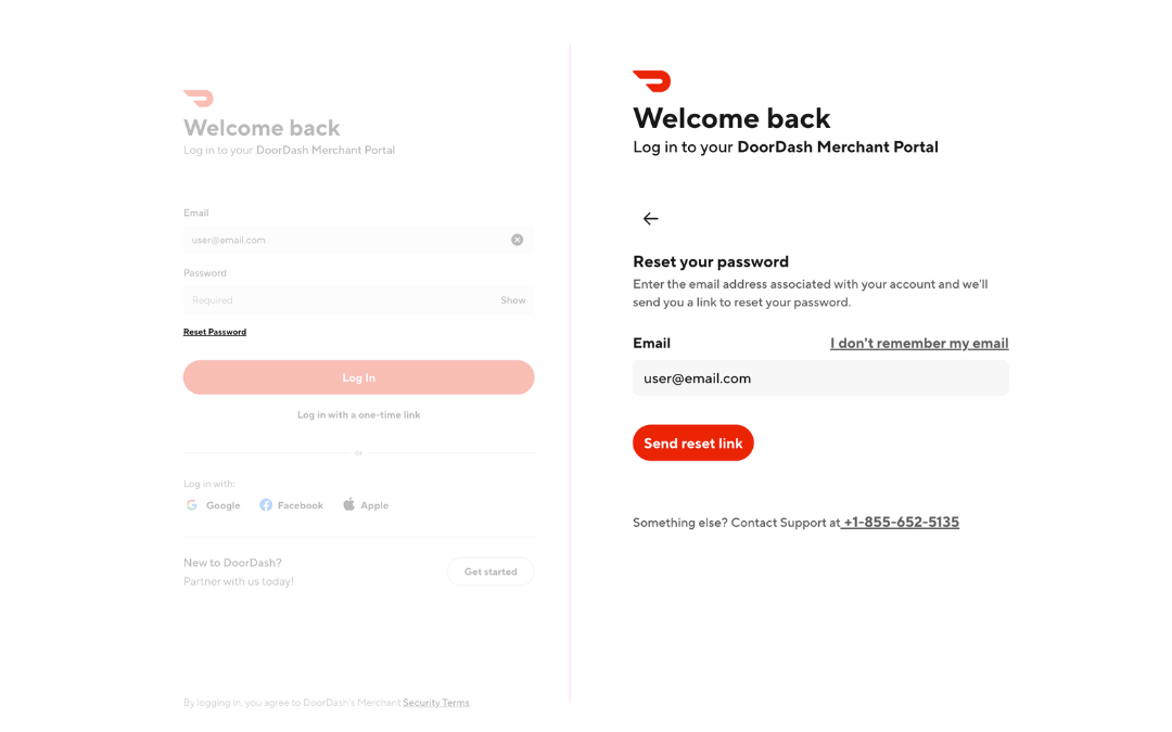 Mx - Logging In - Reset Password