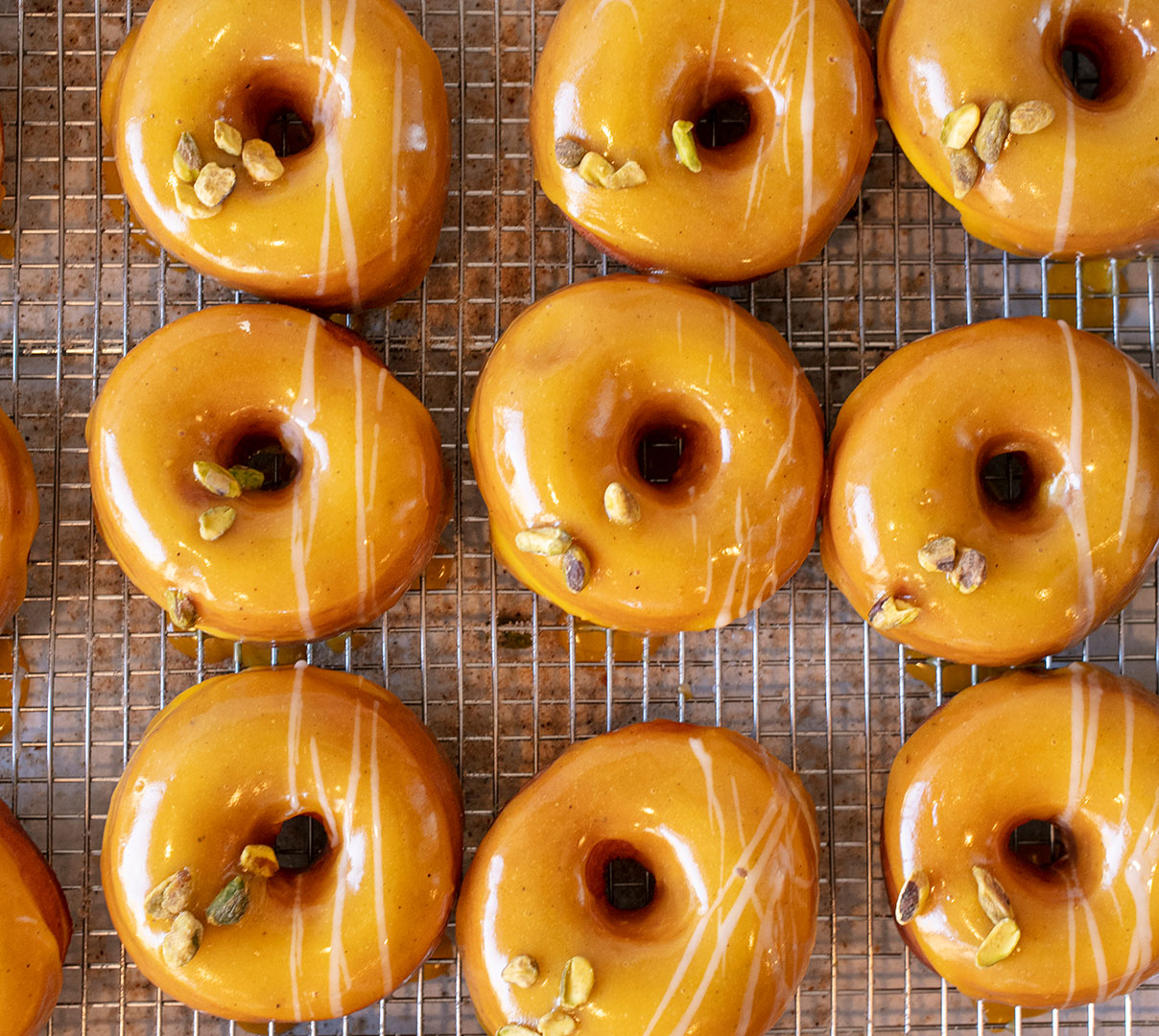 Mini Vanilla Glazed Doughnuts with Sprinkles - Goodies By Anna