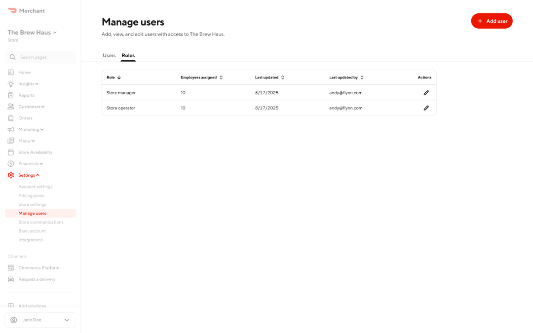 Mx - Logging in - Roles