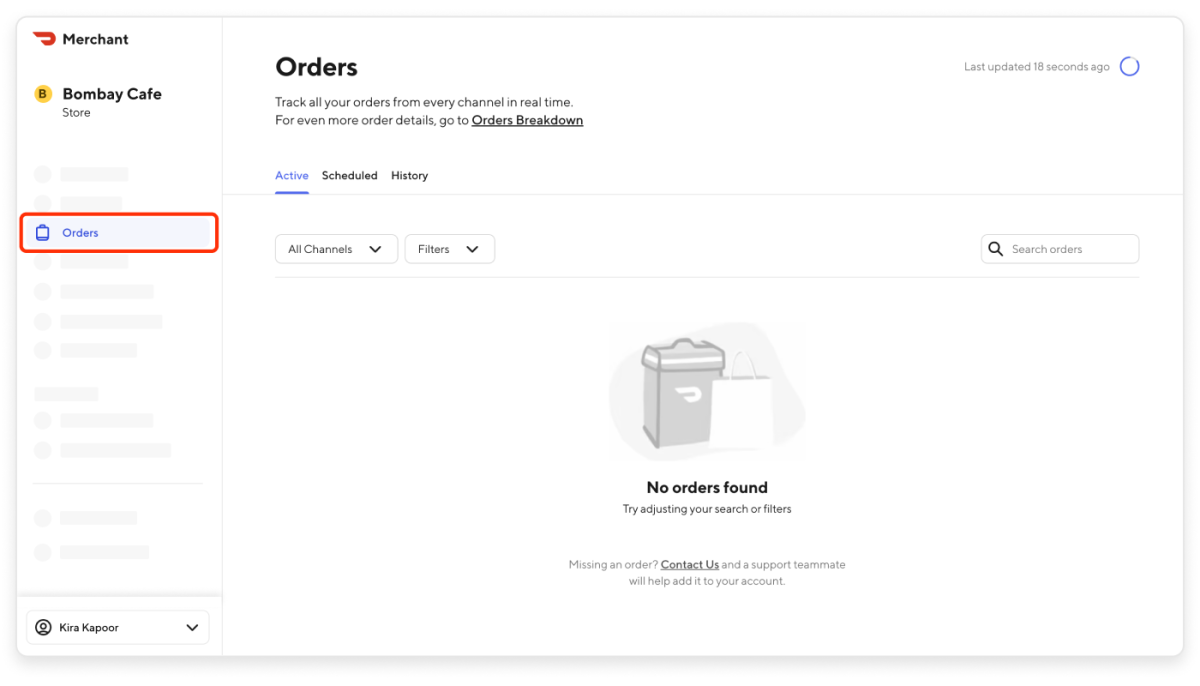How to view your previous orders 