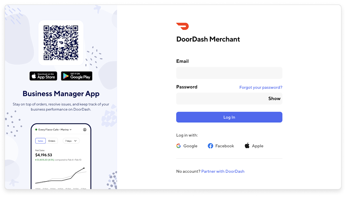 How to use your DoorDash Merchant Login