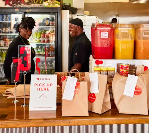 Pick up point for DoorDash customer orders