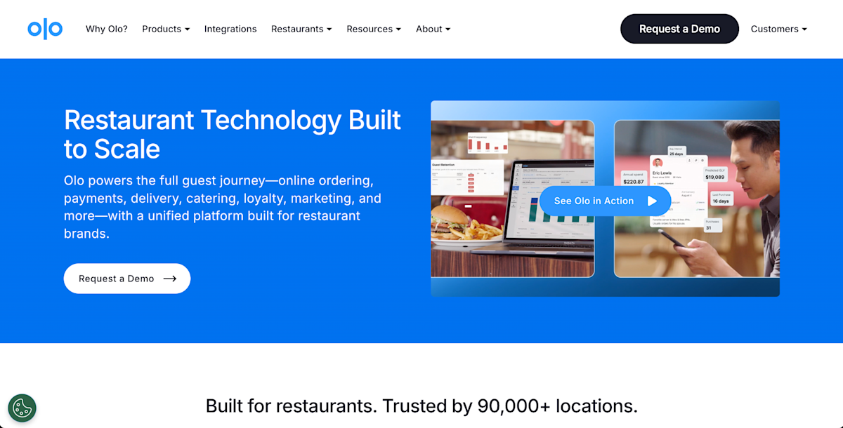 Olo Homepage