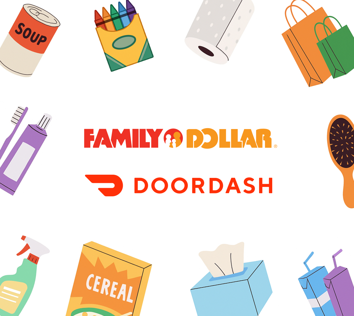 Logo image with convenience icons