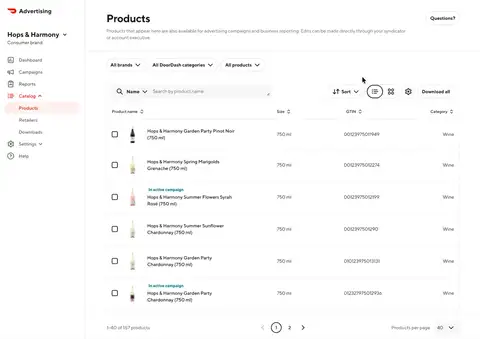 Catalog Manager - Search, Sort, Filter Capabilities