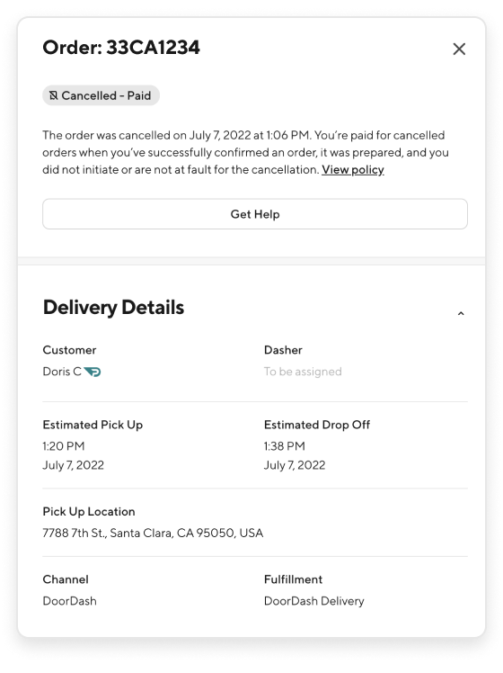 How to Manage Live Orders on DoorDash