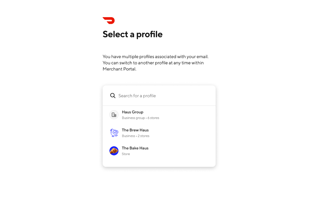 Mx - Logging In - Select Profile 