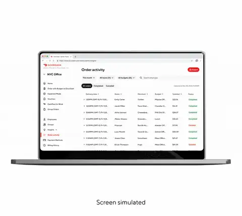 DDfB - Ideal Corporate Meal Benefits Provider - Laptop