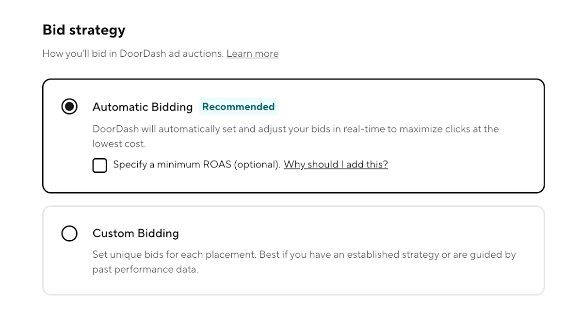Ads Sponsored Product - Budget Screenshot