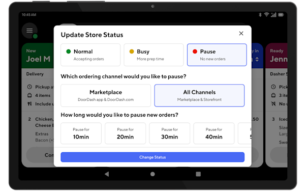 Mx - Store Management - Update Store - Tablet