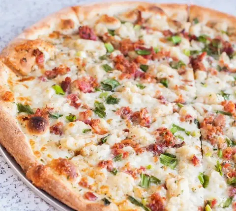 Otto Pizza - mashed potato bacon scallion pizza