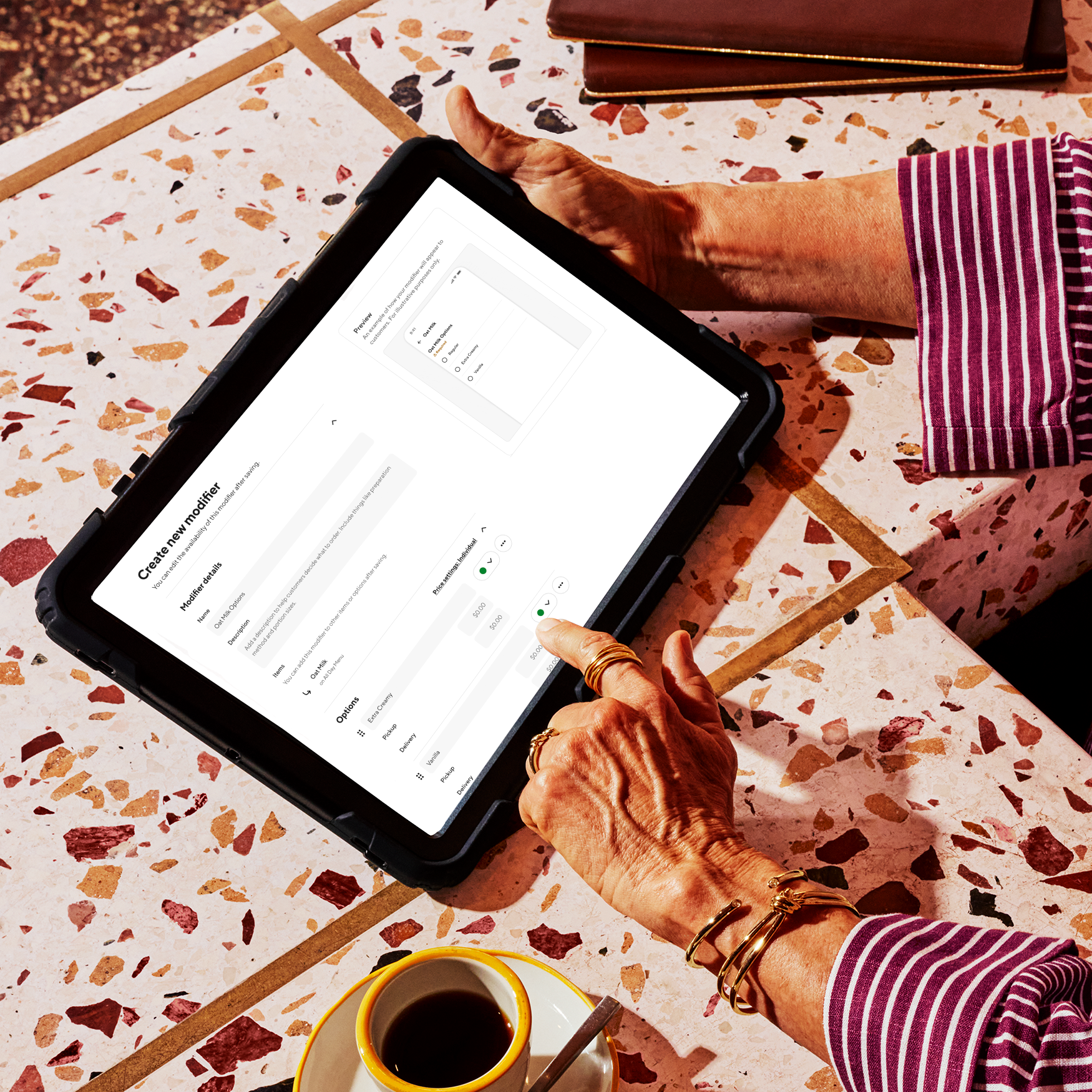 DoorDash Merchant Portal - Modifiers