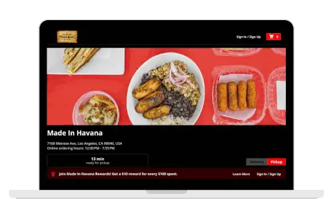 Mx - Commerce Platform - Made in Havana - Online Ordering Site