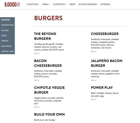 B. Good Menu