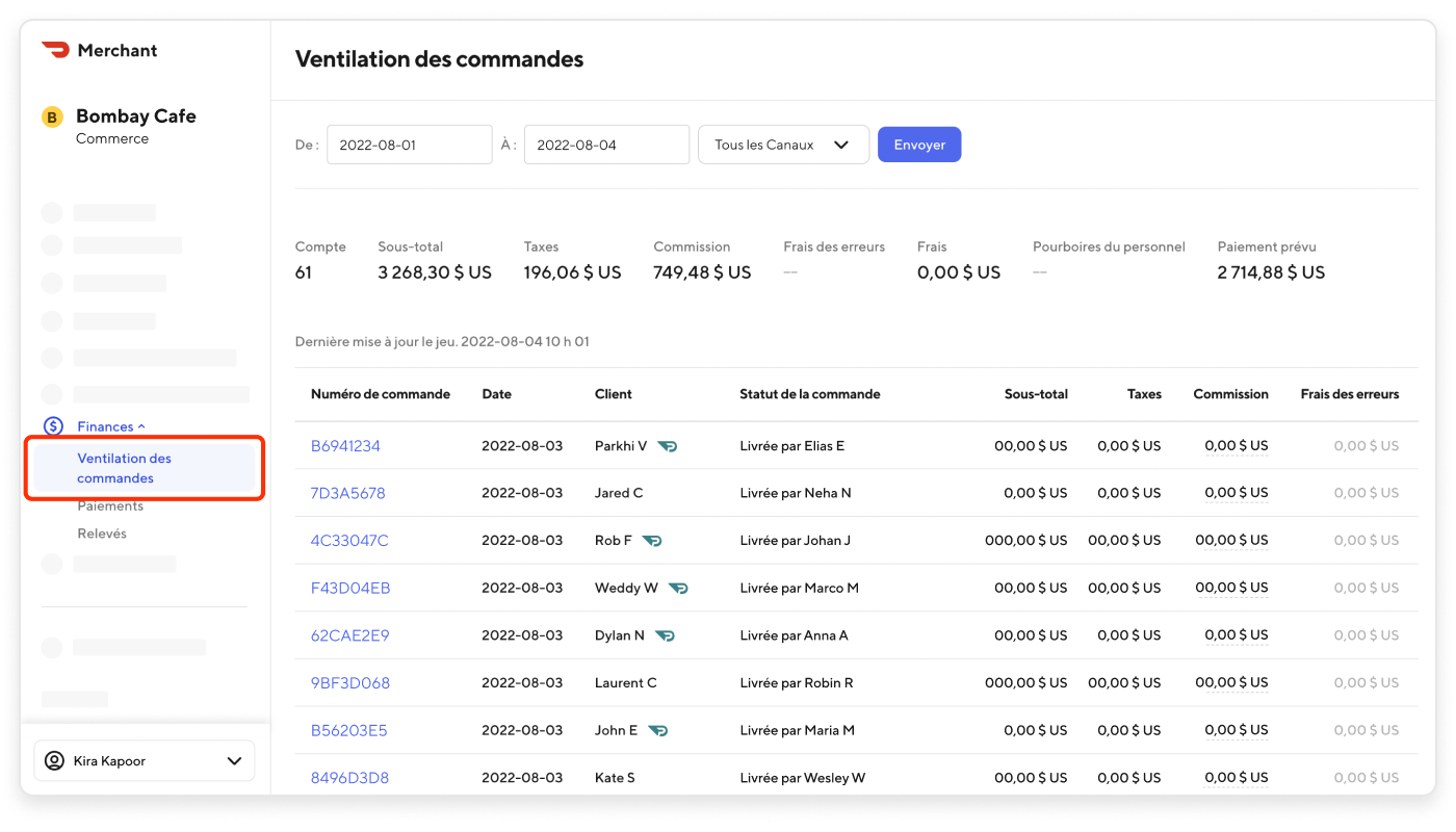 Comment puis-je accéder à l'historique de mes commandes ? 