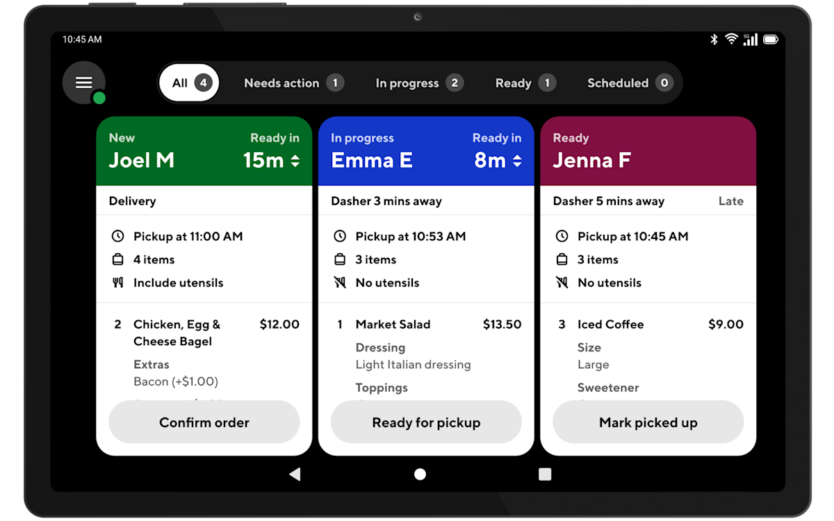 Mx - Tablet - Orders Home