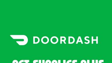 Visual asset of DoorDash and Pet Supplies Plus's logos