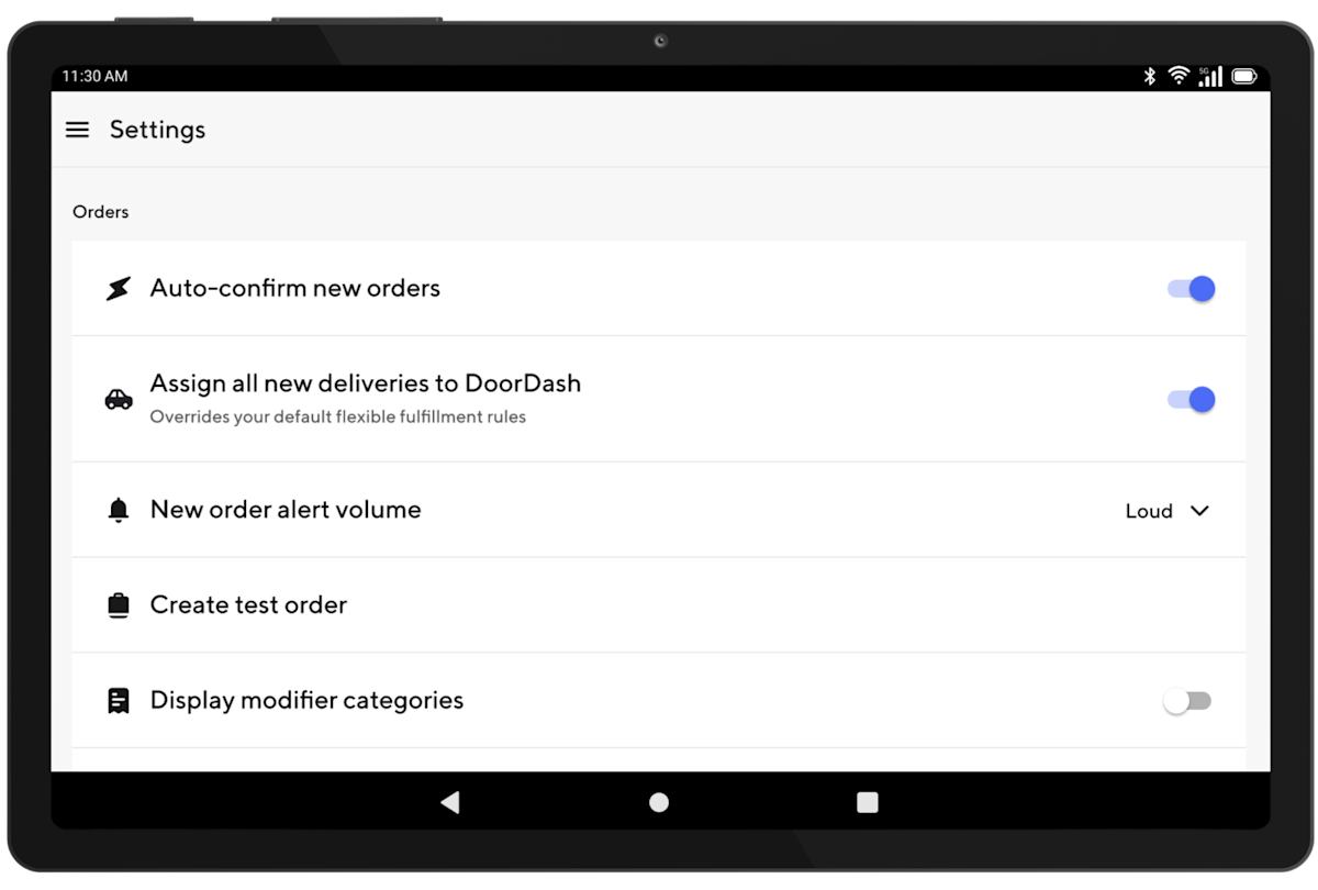 Mx - Tablet - Flexible Fulfillment Toggle