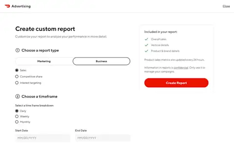 Ads reporting - new business reports