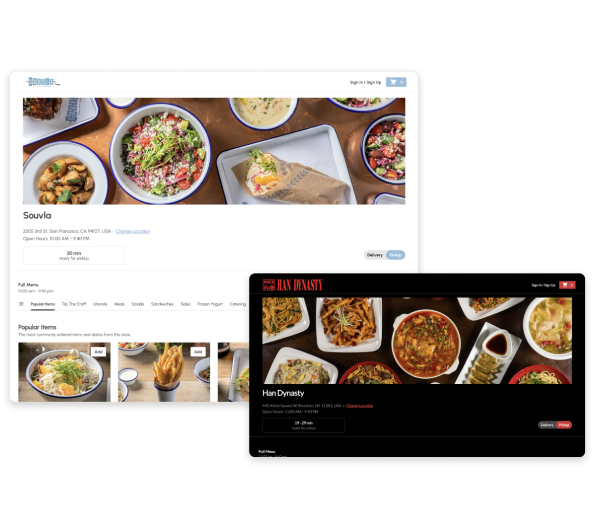 restaurant online ordering system