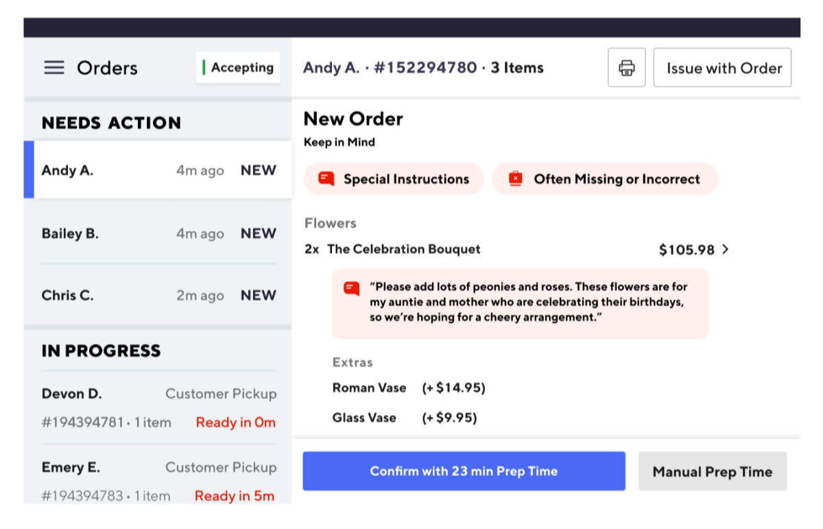 How Does DoorDash Work for Flower Delivery?