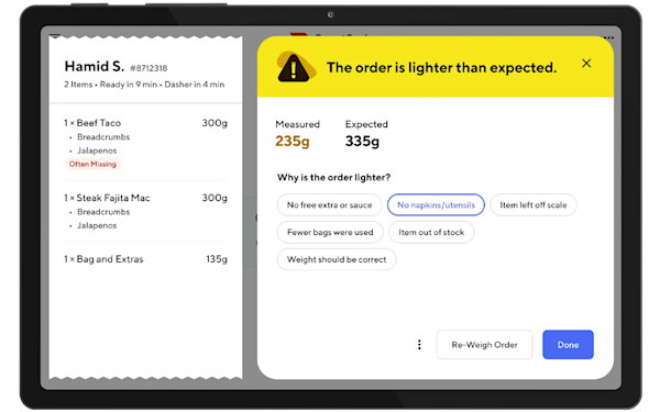 Mx (US) - Smart Scales - Weigh Orders - Static Image