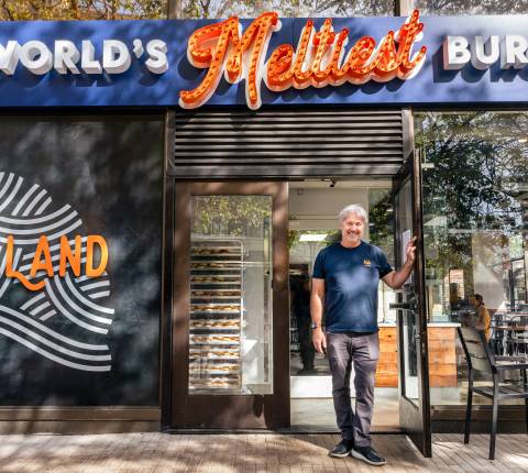 Owner Sean Reiter standing in front of the Melt