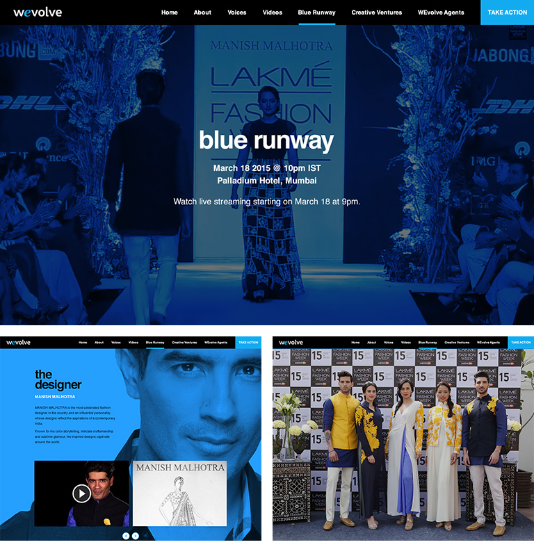 wevolve blue runway