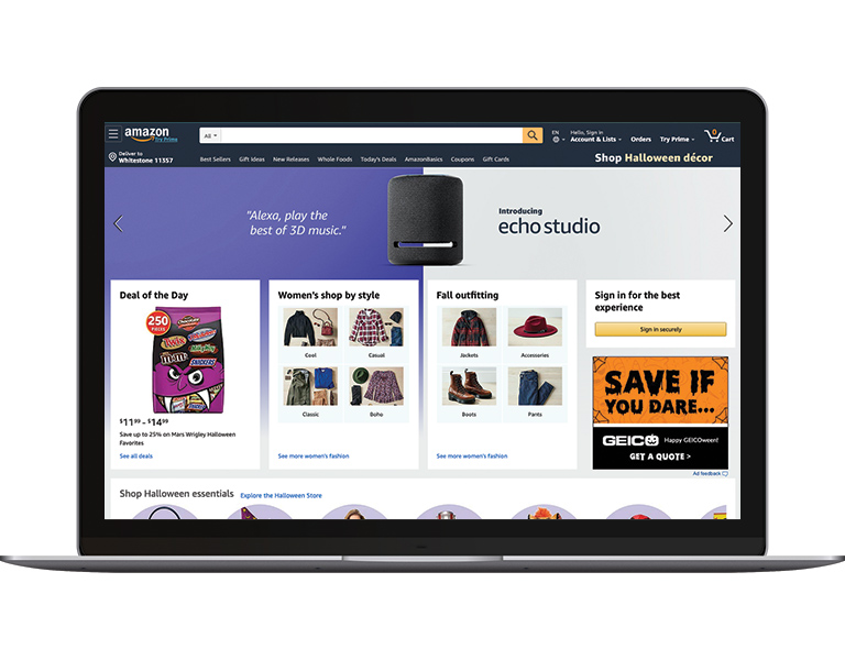 Amazon's Website Homepage