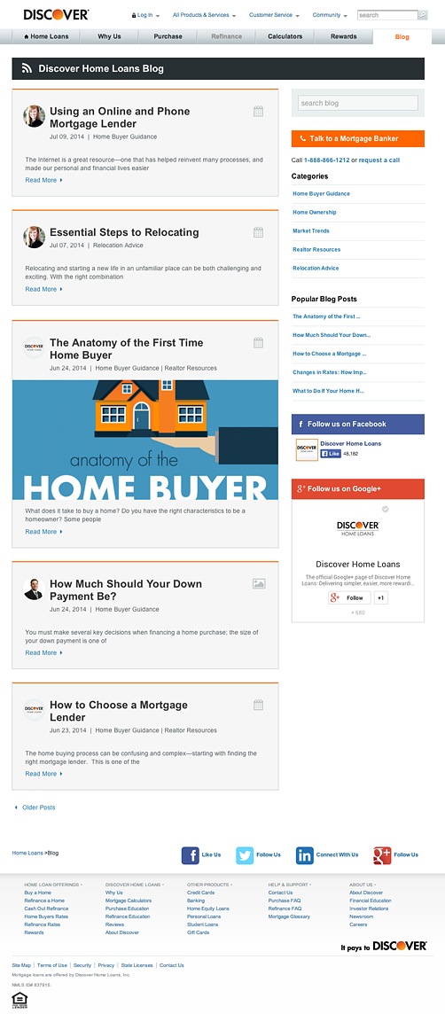 Discover Home Loans Blog