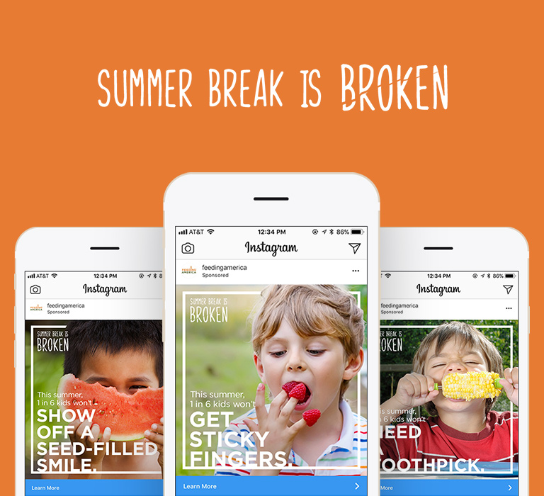 Feeding America Summer Break is Broken Campaign