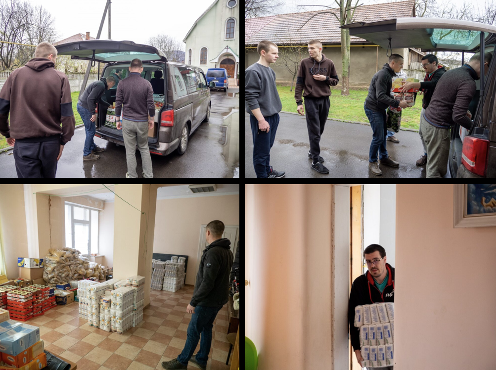Donation photo collage